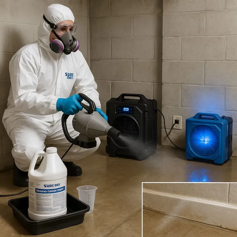 Sanitization and Odor Removal process in Andover, MA